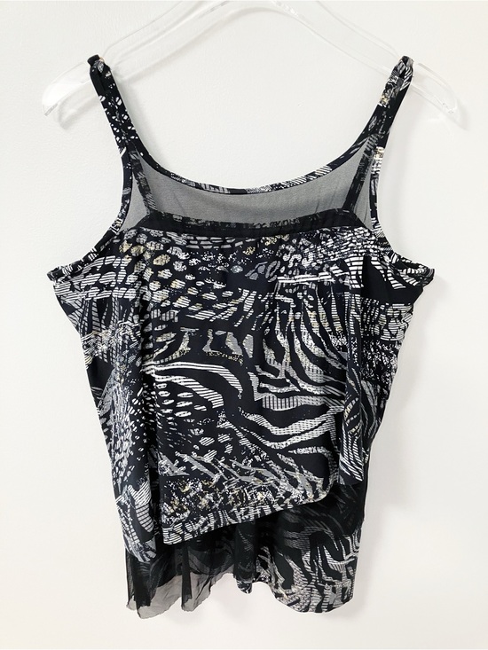 Miraclesuit Other - Miraclesuit | Black Mesh High Neck Underwire Tankini Top 16 Beach Pool Vacation